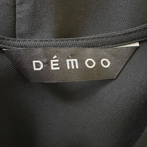 Demoo Parkchoonmoo Black Asymmetric Hem Short Sleeve Tunic Top size Medium - Picture 7 of 10